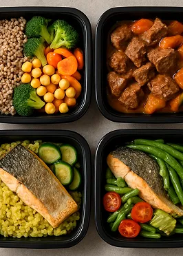 Porselen tabaklarda gastronomi küveti görseli